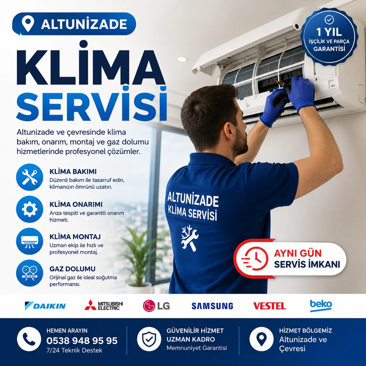 Altunizade Klima Bakım Hizmeti