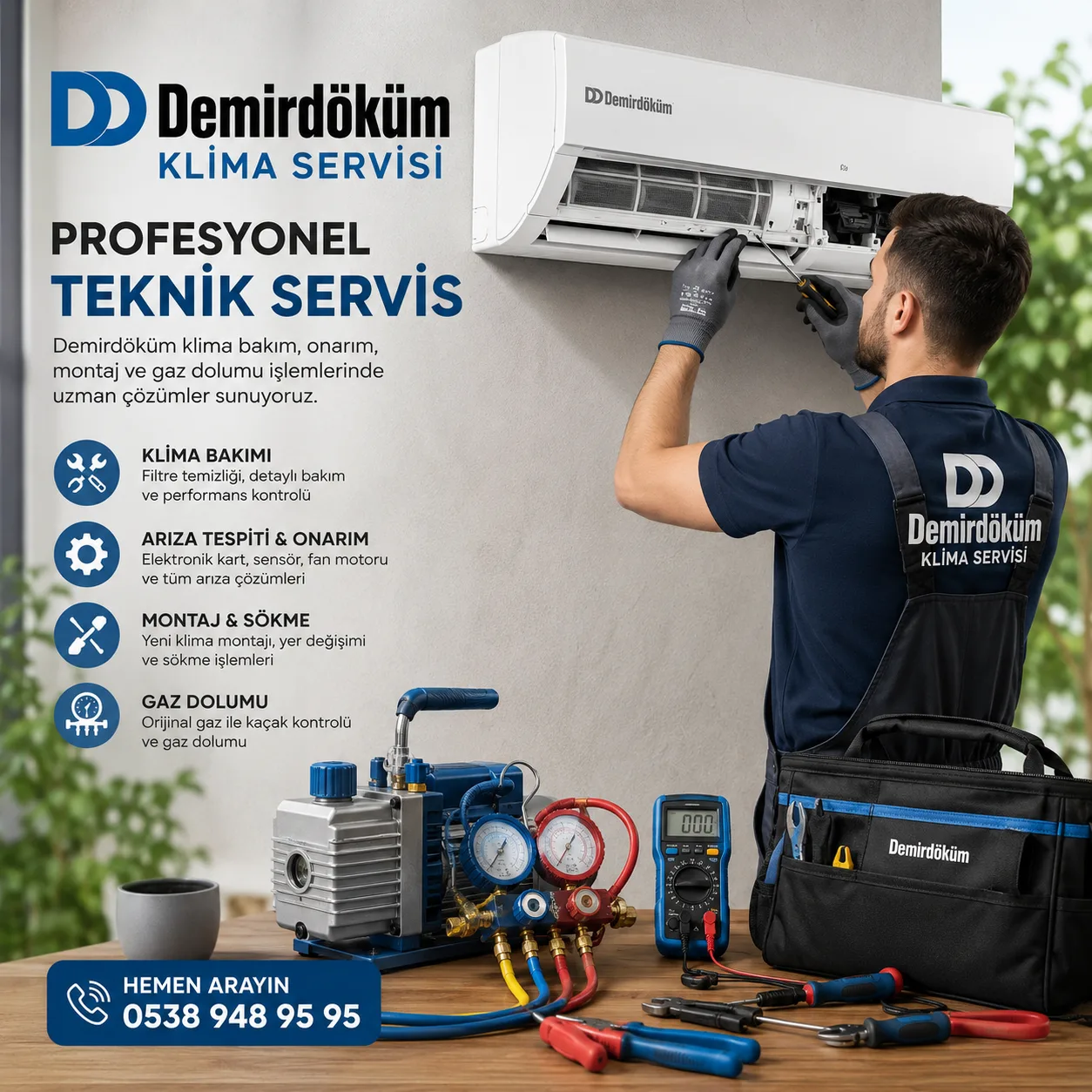 Demirdöküm Klima Servisi Teknik Ekip
