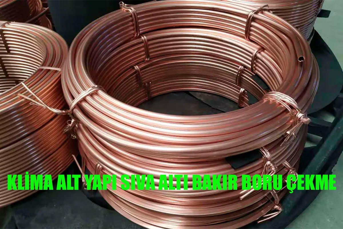 Sıva altı klima tesisatı çekme ve klima borulama hizmeti